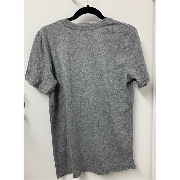 Home Of The Brave Womens T-shirt AMERICA Red White Blue Heather Gray Sz Medium - Picture 4 of 8